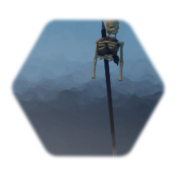 Impaled remains (Skeleton on a spike available)