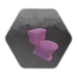 Pink toilet