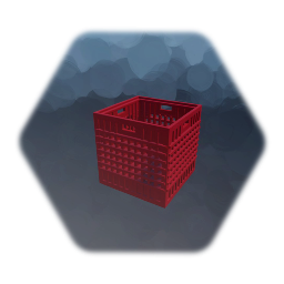 Milk Crate - Red Plastic - (Multi-Piece)