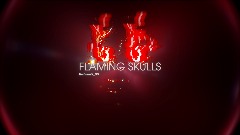 FLAMING SKULLS