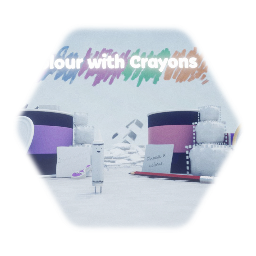 Remix of Colour with crayons -  hub