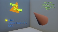 Cone Dash! title