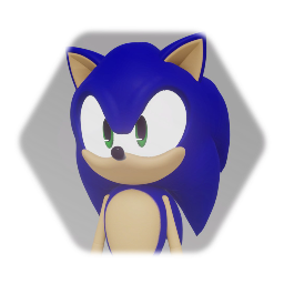 Sonic the hedgehog puppet but still wip