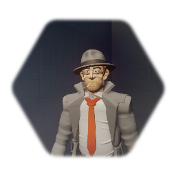 Gritty Detective with hat