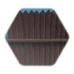 Wood log fence