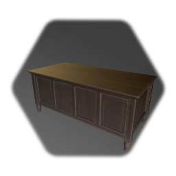 Wood desk/table #CUAJ-Gothic Castle