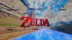 Zelda Start Menu