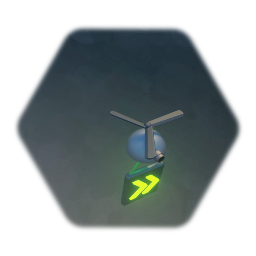 Hovering Drone with sign