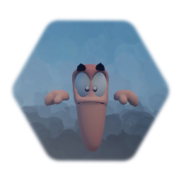 Worms 3D Worm Model Attempt