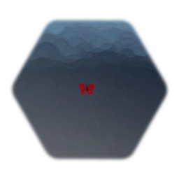 Painted 2D butterfly