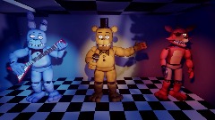 Unwithered freddy, bonnie, foxy showcase animation
