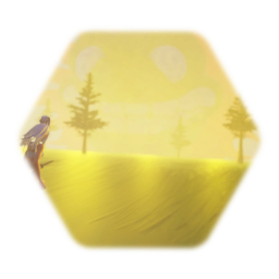 A random girl fighting the crazy sun for no reason.