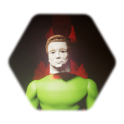 Michael Myers with stand