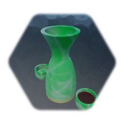 Jade Bottle and Cups