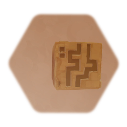 Remix of Ancient Temple Decorated Cube