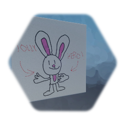 Paint the wall Jolly the rabbit