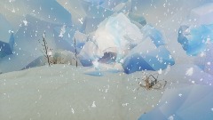 Snowy cave/ forest