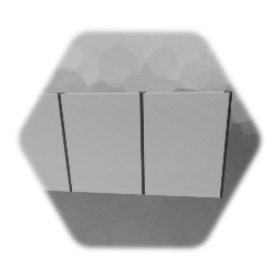 Wall modern - double side - straigt