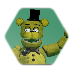 Unwithered <button="Golden"> Freddy Fazbear Model