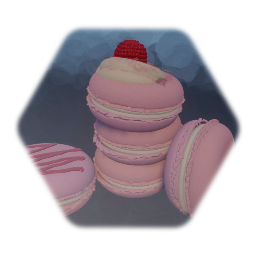 Object Practice 2: Raspberry Macarons