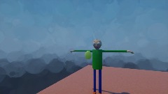 Baldi eats a grape