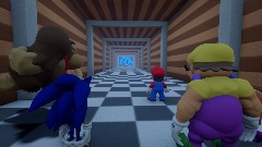 Wario apparition W/ sonic,D.K,Inkling & Wario