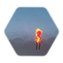 Fire guy puppet