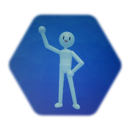 Male cartoony puppet