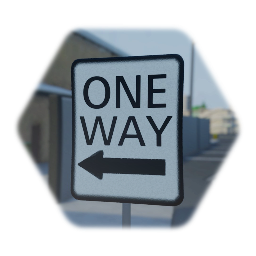 One Way Street Signs