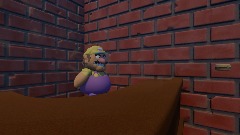 Wario eats a cheeseburger