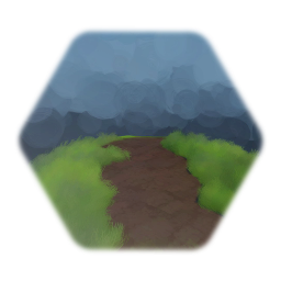 Terre avec chemin herbe