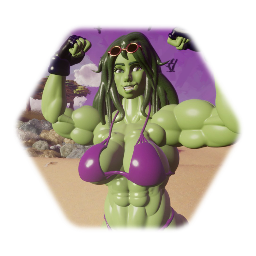 Bikini She-Hulk w/ custom moveset