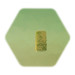 Moss Covered Stone Pillar