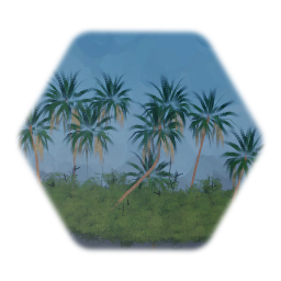 Low Polly Bg Coconut Palms