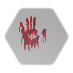 Remix of Blue Hand Print (Bloody Hand)