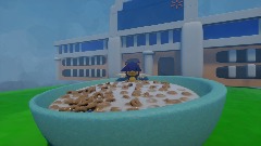 tonio gets a massive bowl of cereal