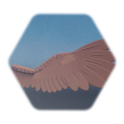 Usable Rigged feathered wing