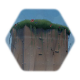 Dirt Wall with Foliage Top