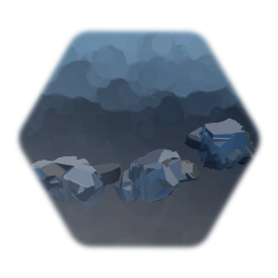 Low poly rocks