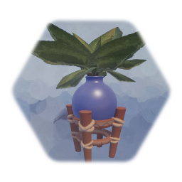 Potted Two Toned Exotic Plant (🌈)