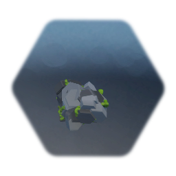 Hex style rock - Moss