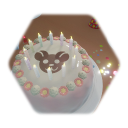 Remixable Blank  Iced cake-Bearthday Cake