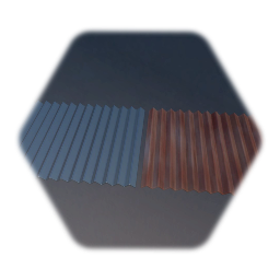triangular corrugated metal sheet