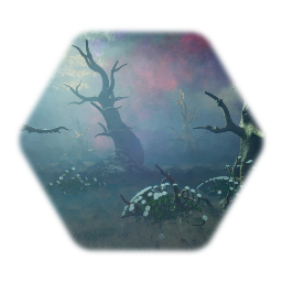 Spooky Trees In Moonscape