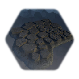 Realistic Tileable Cobblestone Ground Piece