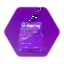 Remix of #DreamsCom21 Lanyard Template