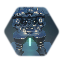 Estatua alien guerrero