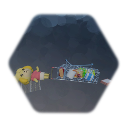 The same shopping cart from before collapses