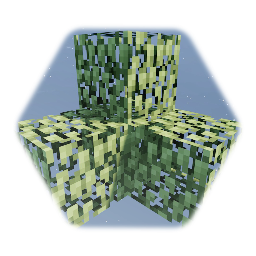 Oak Leaves Block · Minecraft *(Opaque Square Flecked!)*