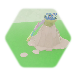 Benny The Bull Stuck on top of Gooey Geyser